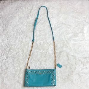 Turquoise coach crossbody